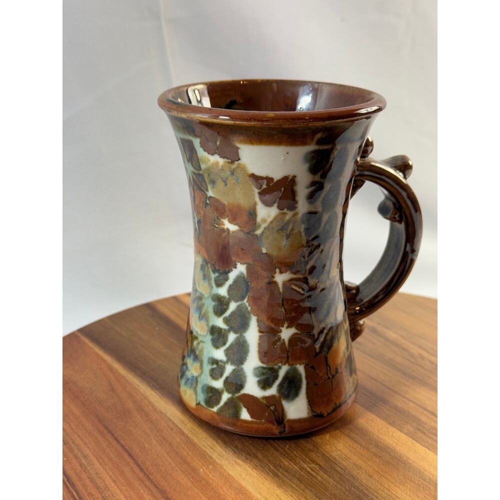 Signed Vintage Pottery Mug – Handmade Ceramic, Artisan Stoneware - 2004